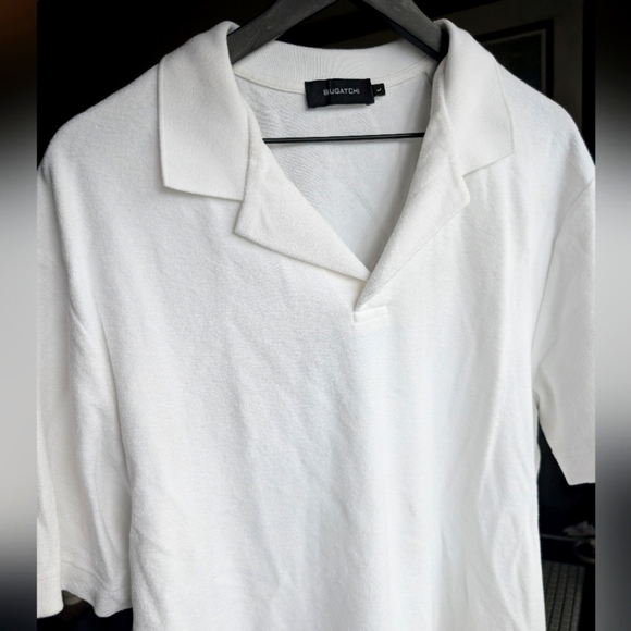 Bugatchi Other - Bugatchi Towelling White Polo Shirt